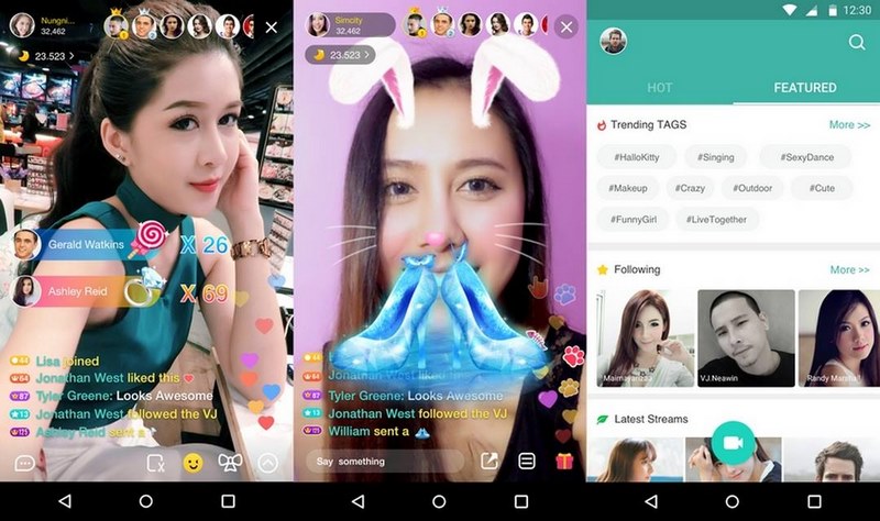 Người Thái Lan đặc biệt yêu thích ứng dụng phát trực tiếp Kitty